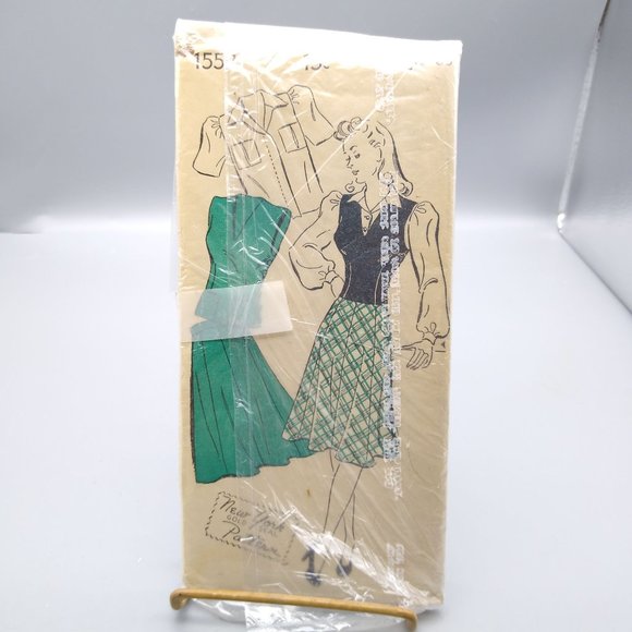 Vintage Sewing PATTERN New York Gold Seal 1552, Mail Order Misses 1940s Skirt - Picture 1 of 2
